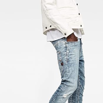 ジースターロウ　D-STAQ 3D SUPER SLIM　ダメージ加工ストレッチ G-STAR RAW ジースターロウ 3D スリム ジーンズ D-Staq Slim
